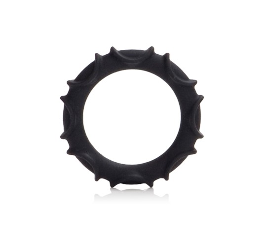 Pierścień-ATLAS SILICONE RING BLACK